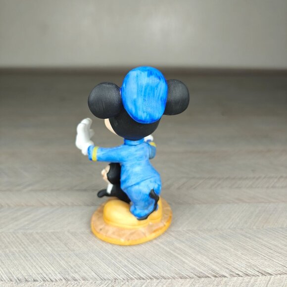 Vintage Mickey Mouse Policeman Figurine With Figaro Cat Walt Disney Productions - Picture 3 of 6